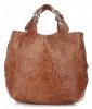 Bőr táska shopper bag Genuine Leather vörös K216